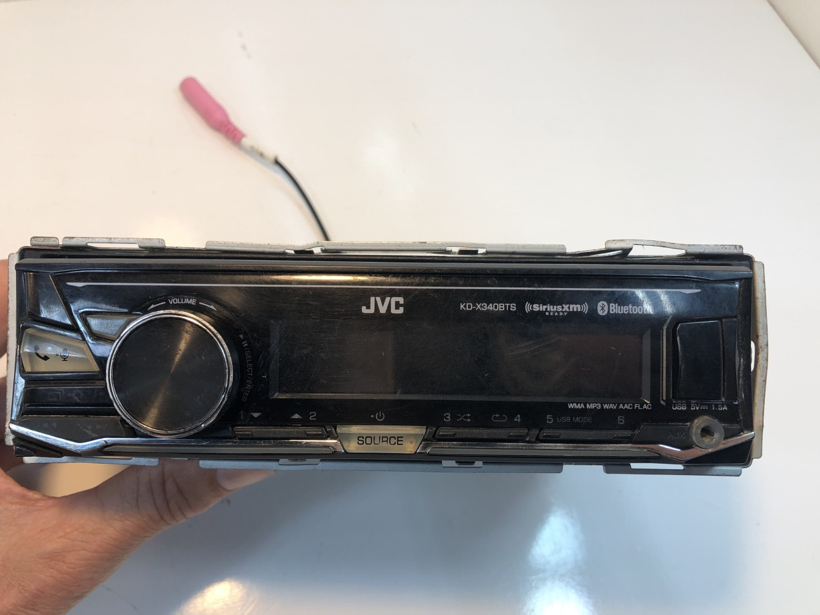 Used JVC KD-X340BTS Bluetooth Media Player Android iPhone AM FM USB Aux 6Ch