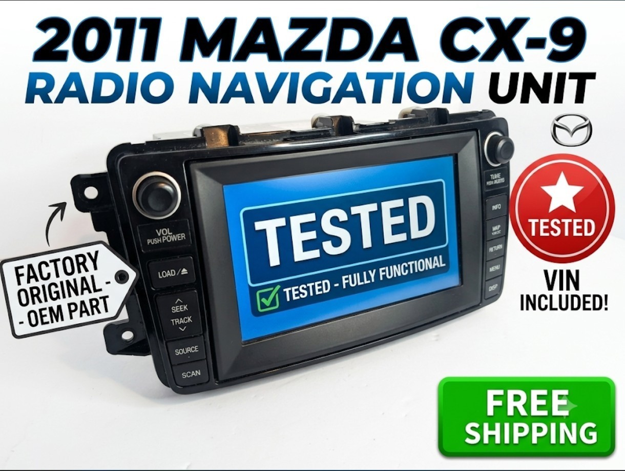 2011 Mazda CX-9 OEM Radio Navigation Unit Tested – VIN Included