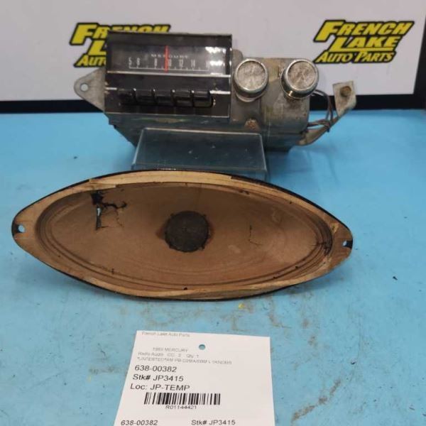 CORE UNTESTED AM RADIO “C9MA/9BM” FITS 1969 MERCURY 1144421