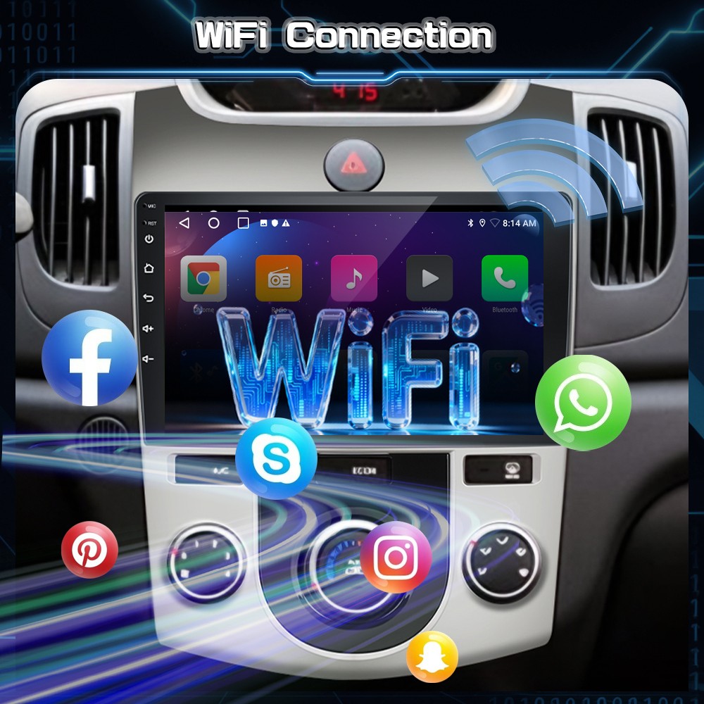 64GB For KIA Forte 2010-2013 Car Stereo Radio Android 15 GPS Navi WIFI BT FM RDS