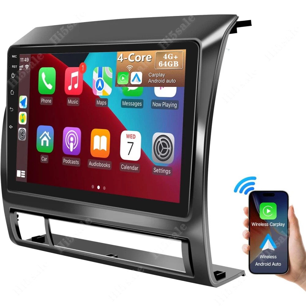 For Toyota Tacoma 2005-2013 Android 13.0 Car Radio Stereo GPS WIFI Carplay 4+64G