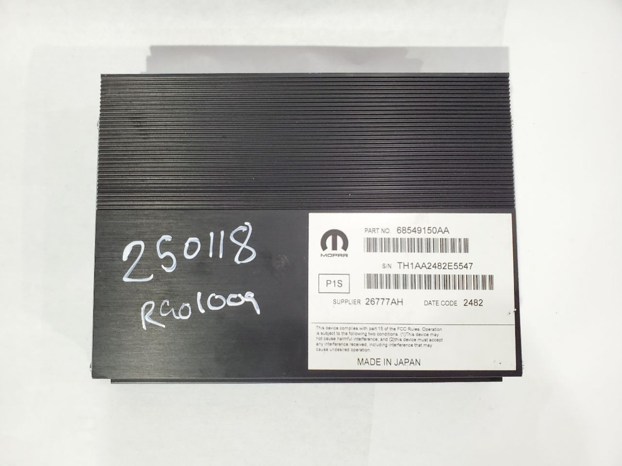 2017 2023 Dodge Challenger 276 Watt Amplifier Part Number 68549150AA OEM Tested