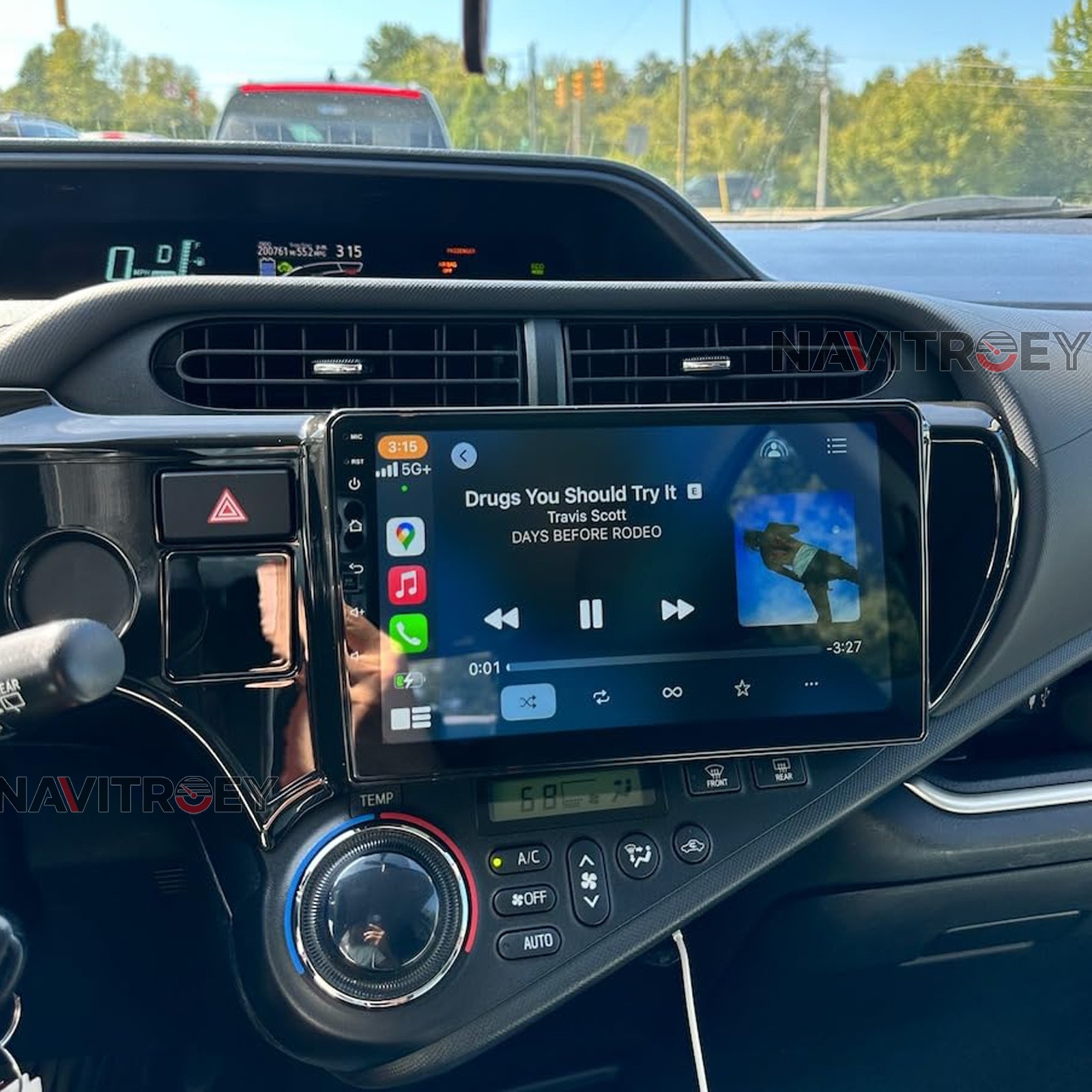 Android 15 Apple Carplay Car Stereo Radio For Toyota Prius C 2012-2014 GPS Navi