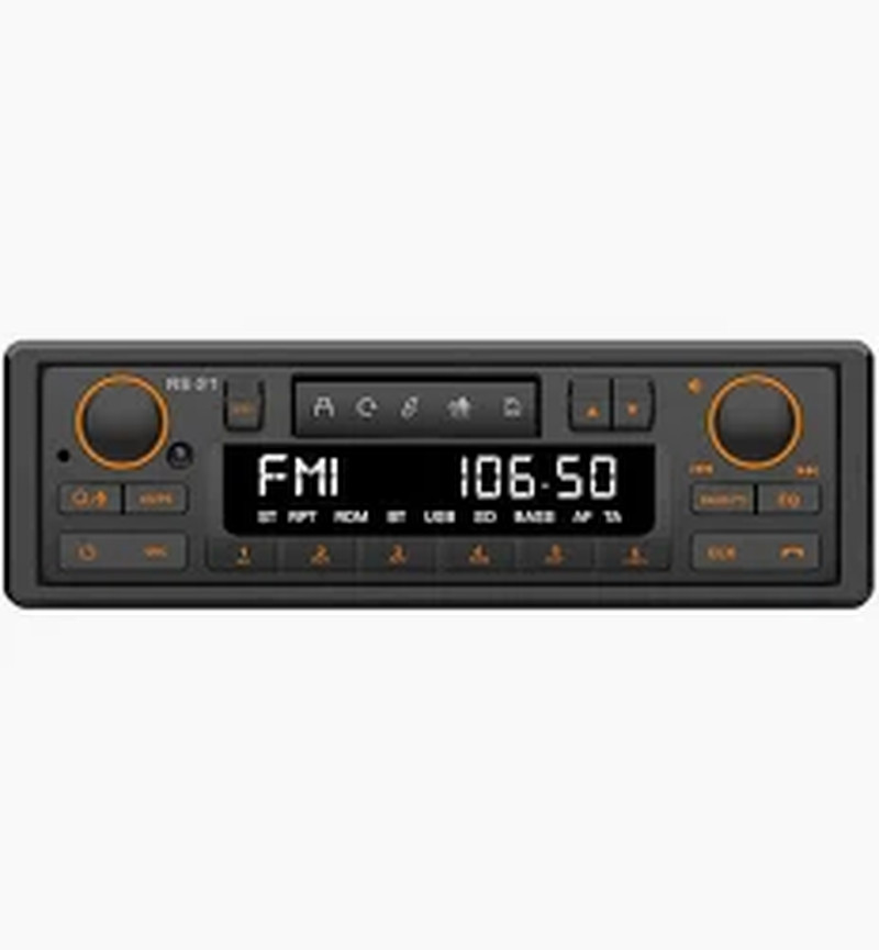 1DIN Retro Car Radio MP3 Player Bluetooth AM FM RDS Classic Stereo