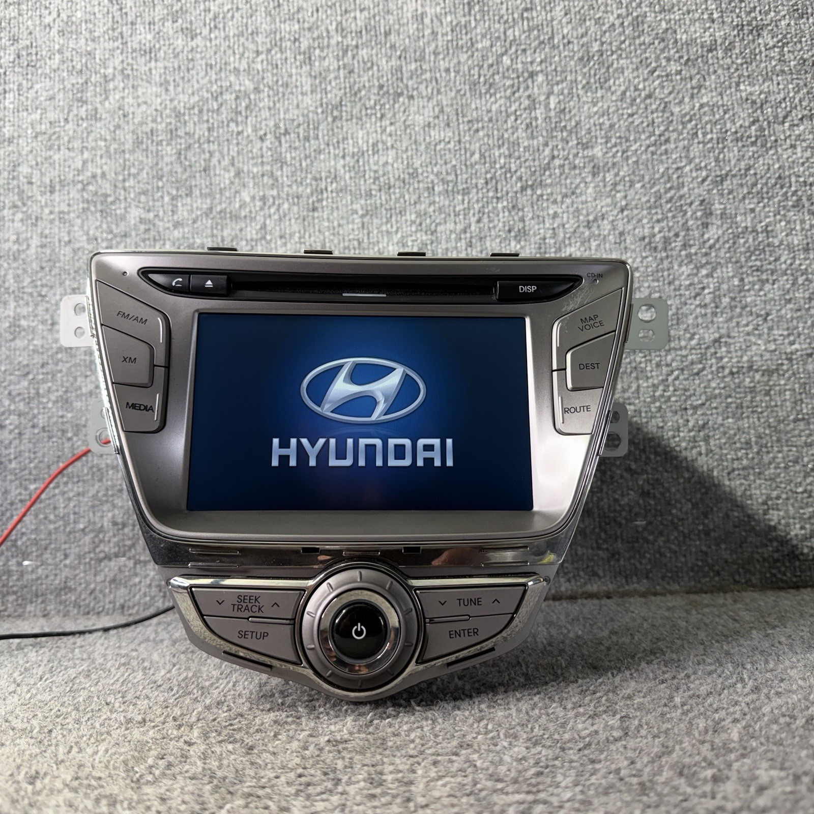 2011-13 HYUNDAI ELANTRA RADIO CD GPS NAVIGATION UNIT OEM SILVER 96560-3X150RA5