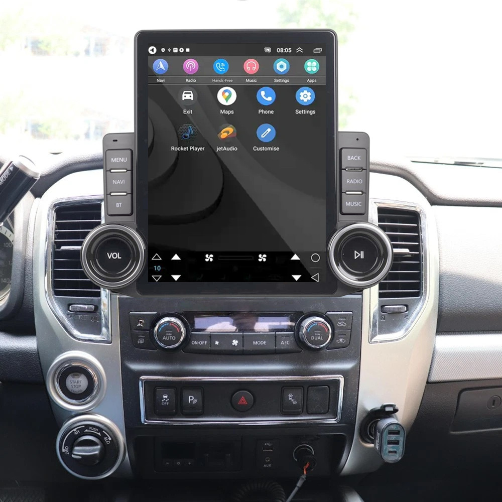 9.7″ 64G For Nissan Titan 2017-2019 Android 15 Carplay Stereo Radio GPS FM W/CAM