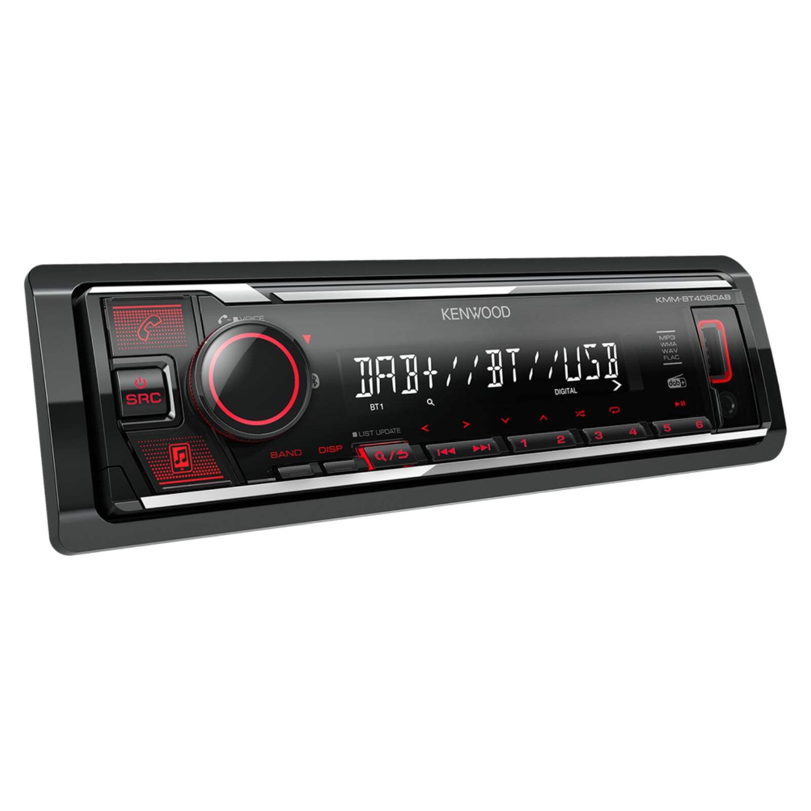 Kenwood KMM-BT408DAB Stereo Bluetooth USB Car Digital Radio Includes DAB Aerial