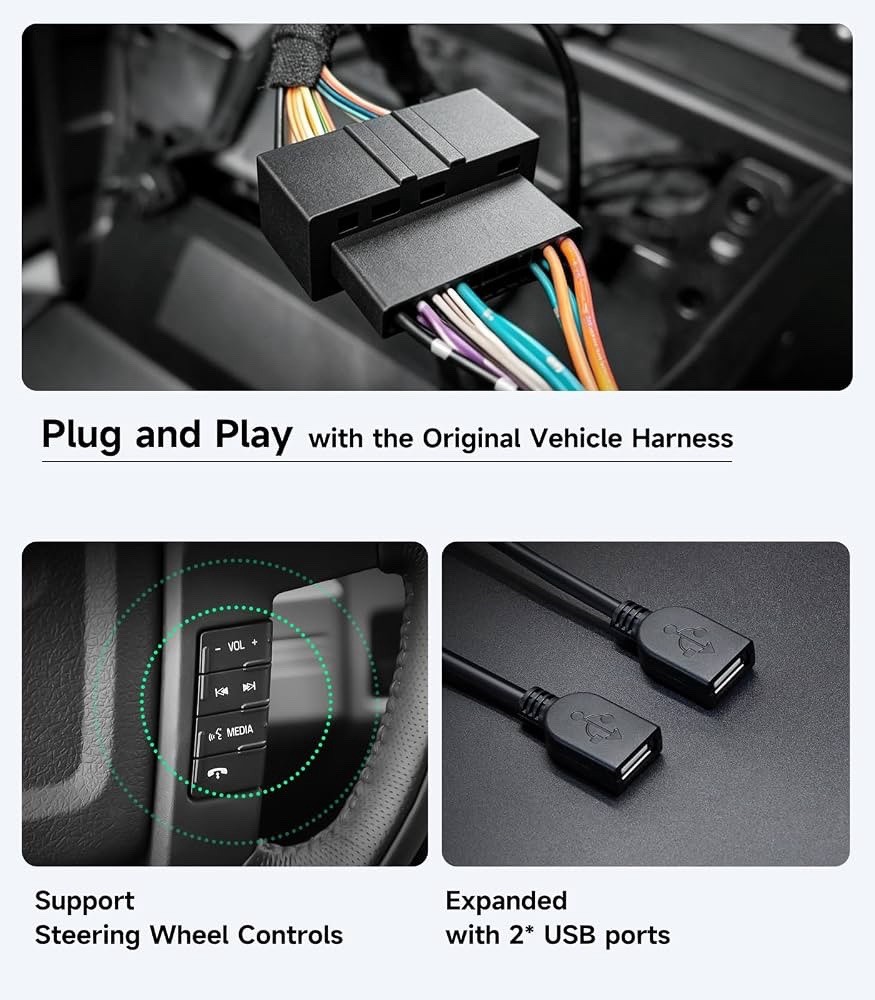 Car Radio Stereo for Ford F150 09-14, Wireless CarPlay & Android Auto 9-inch IPS