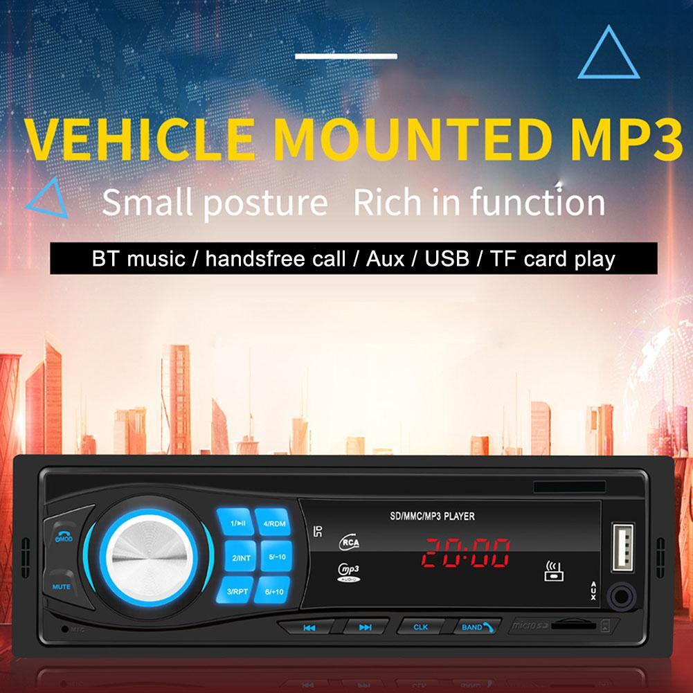 Car Radio In Dash 1 Din MP3 Player FM Audio Stereo USB SD AUX Input ISO Port K0