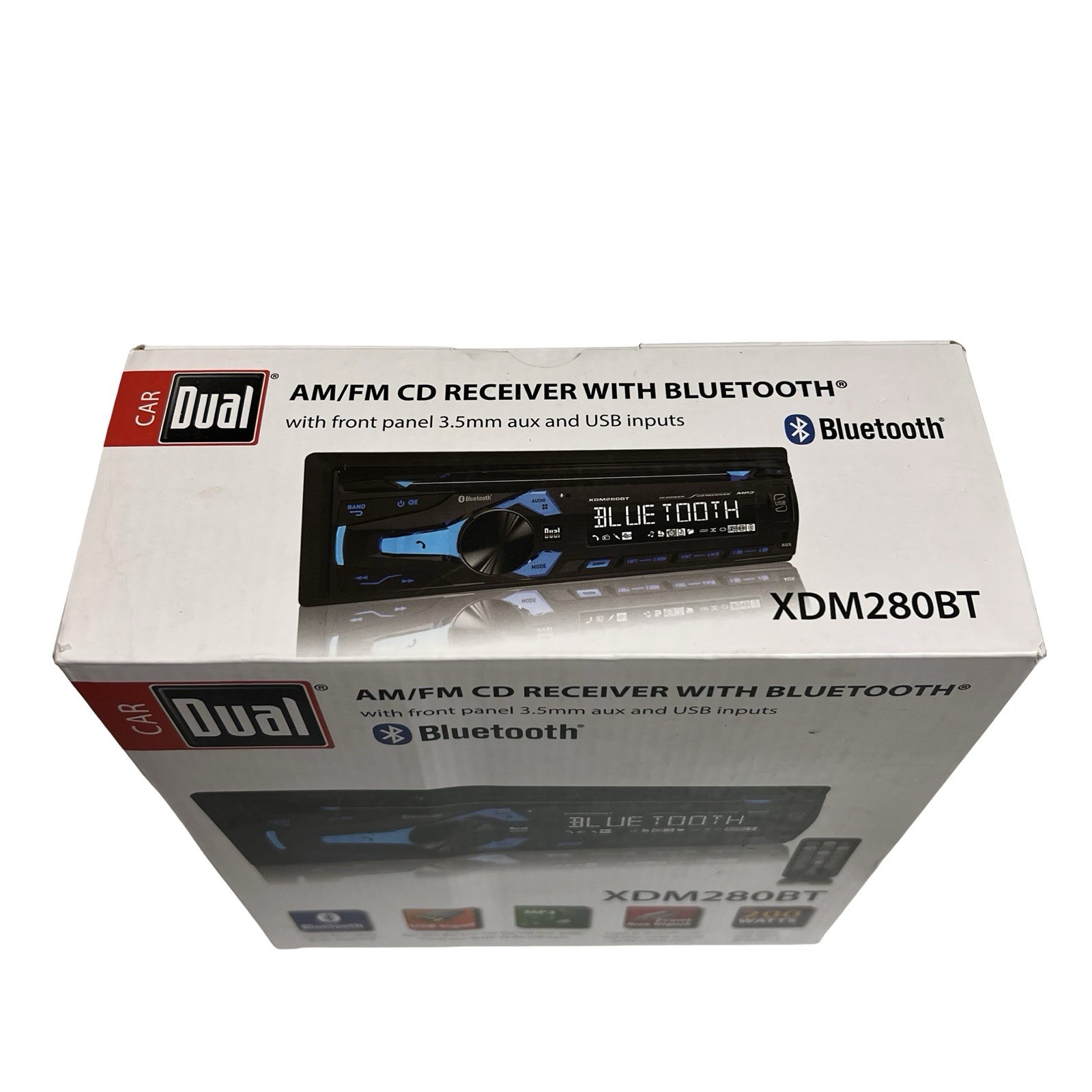 Dual XDM280BT AM/FM CD Car Stereo Receiver Bluetooth USB AUX MP3 200W Black