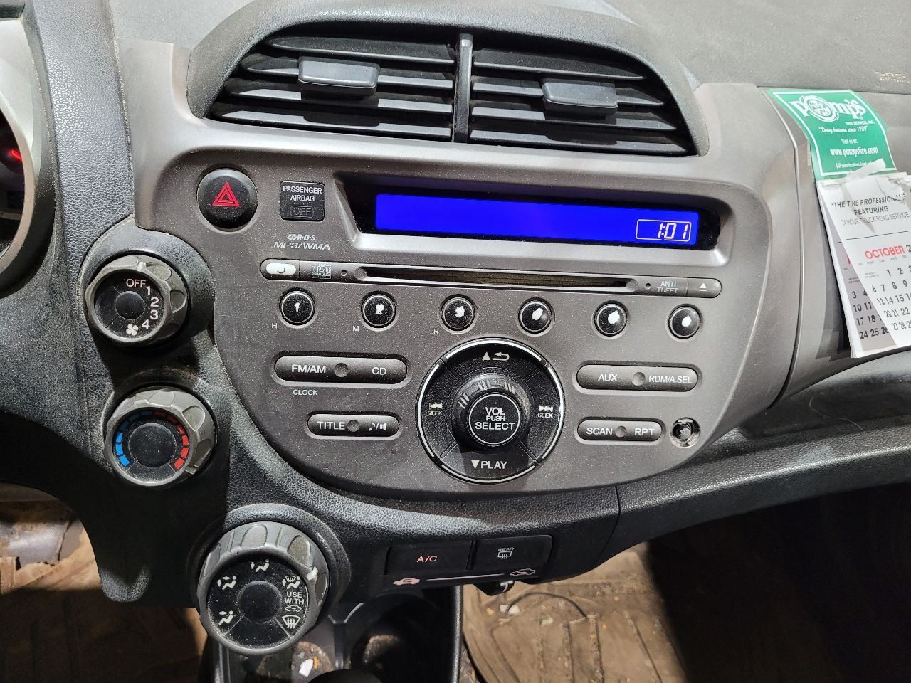 2009-12 Honda Fit (US Market) Radio Control Panel W/O Nav *ONLY* PN: 8413120Z01A
