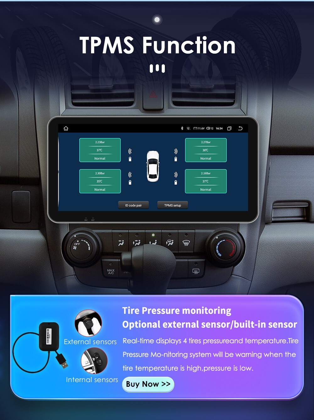 8+128GB CarPlay For Honda CRV 2007-2011 Android 12 GPS Car Stereo Radio DSP WIFI
