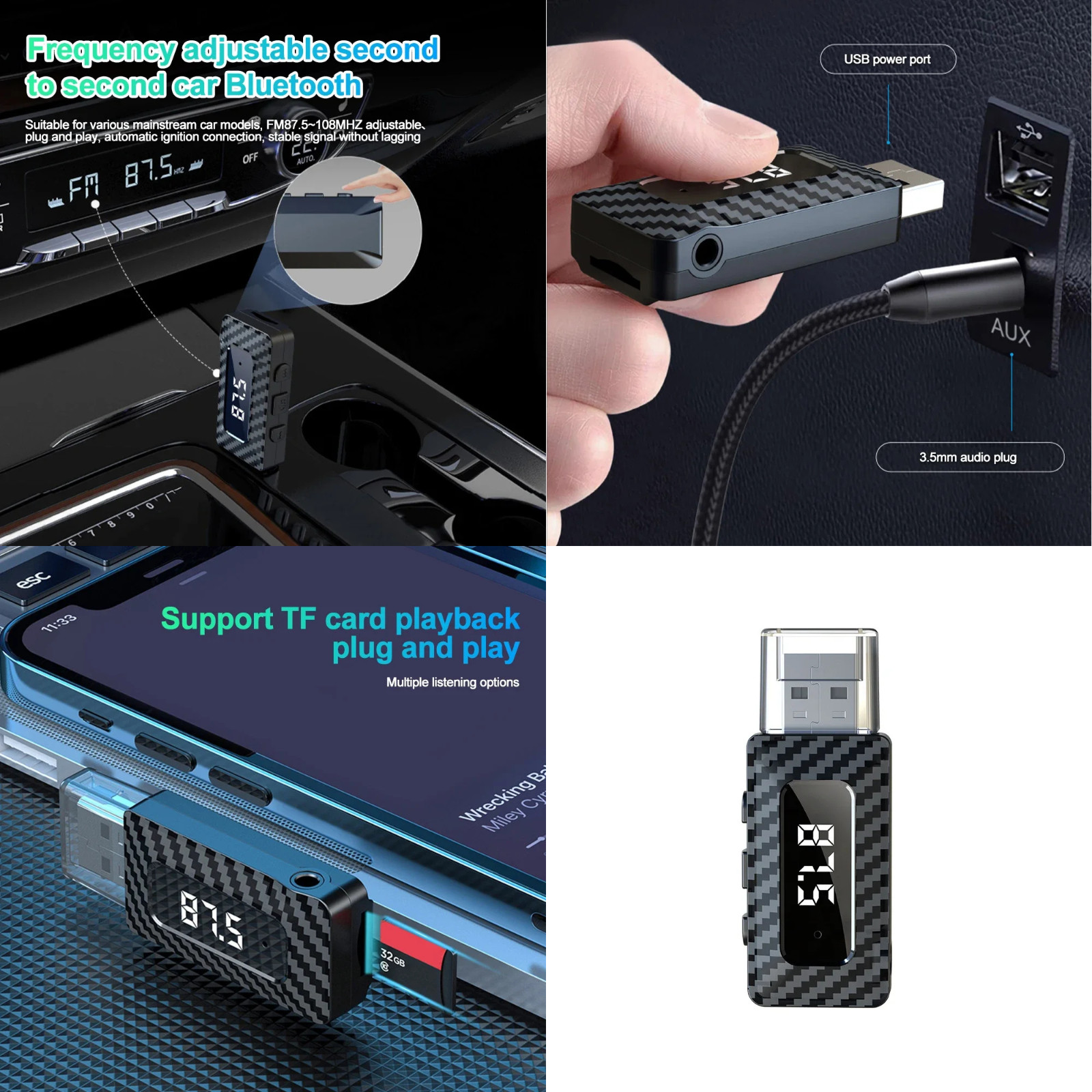 2026 2 in 1 Wireless CarPlay Adapter & Android Auto Wireless Adapter
