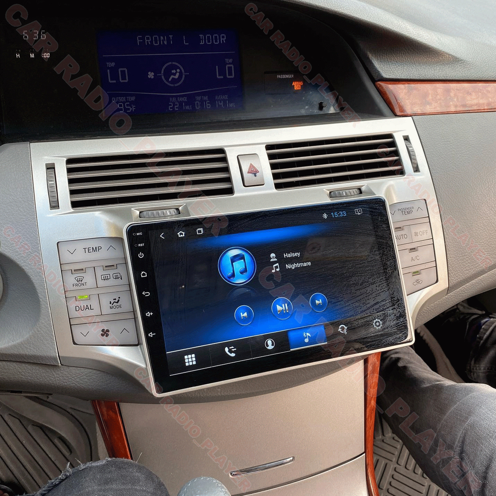 2DIN Carplay Android PLUG&PLAY Stereo Radio GPS Navi For Toyota Avalon 2005-2010