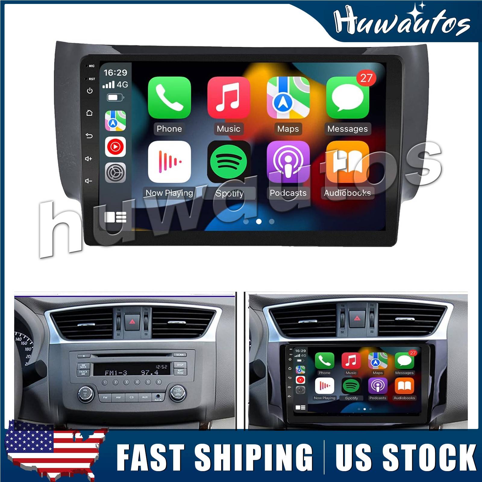 For 2013-2018 Nissan Sentra Sylphy Android 13 Car Stereo Radio GPS Nav Head Unit