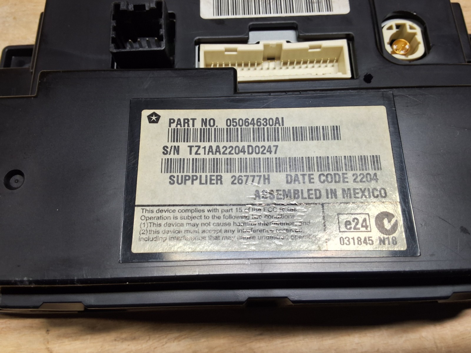 Dodge Charger 11 12 13 14 Navigation Radio Information SCREEN 05064630AI */*