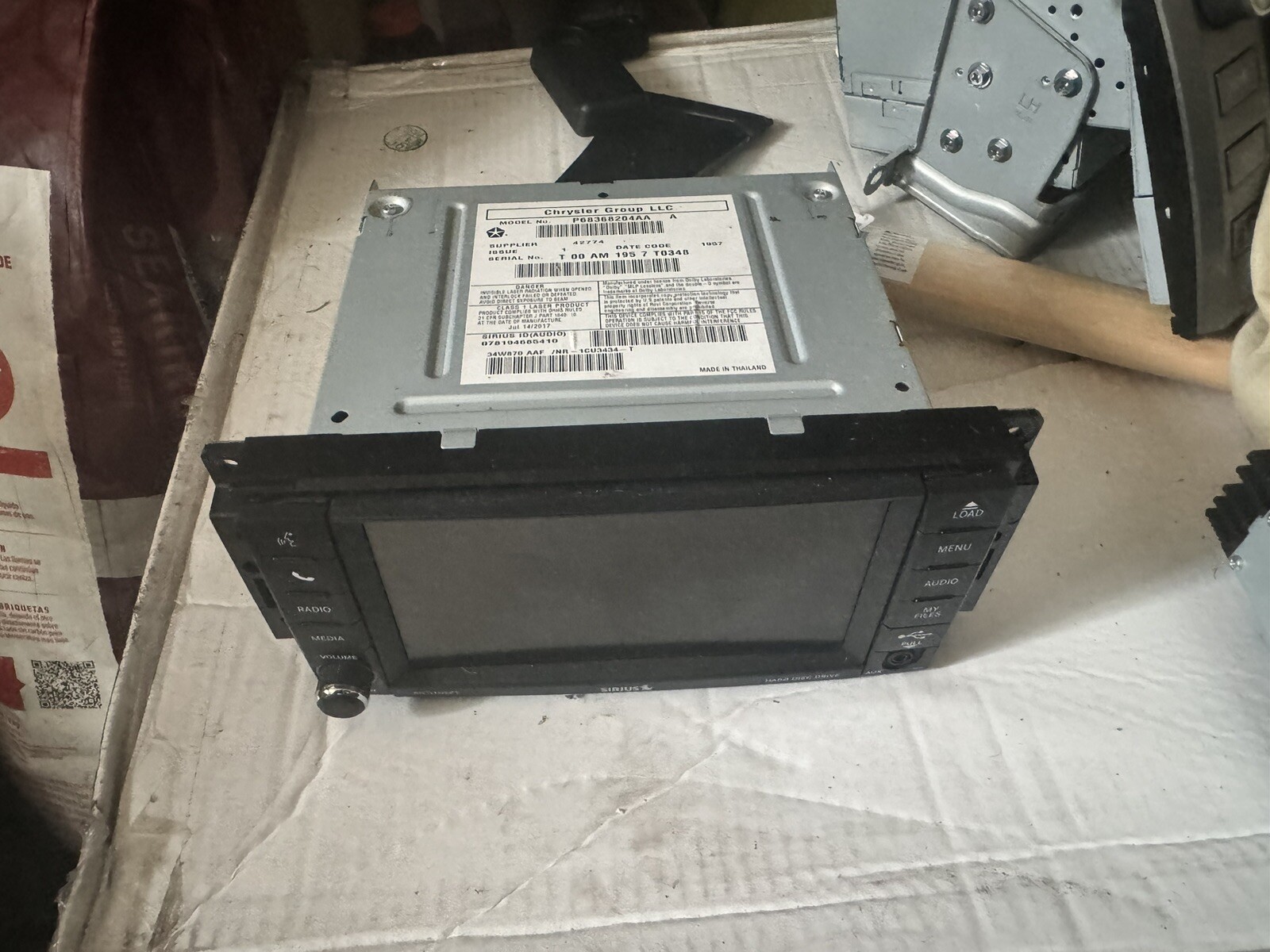 2017 Jeep Wrangler Stereo OEM P68363303AA, Overhead Speaker, Amp, Speaker Bundle
