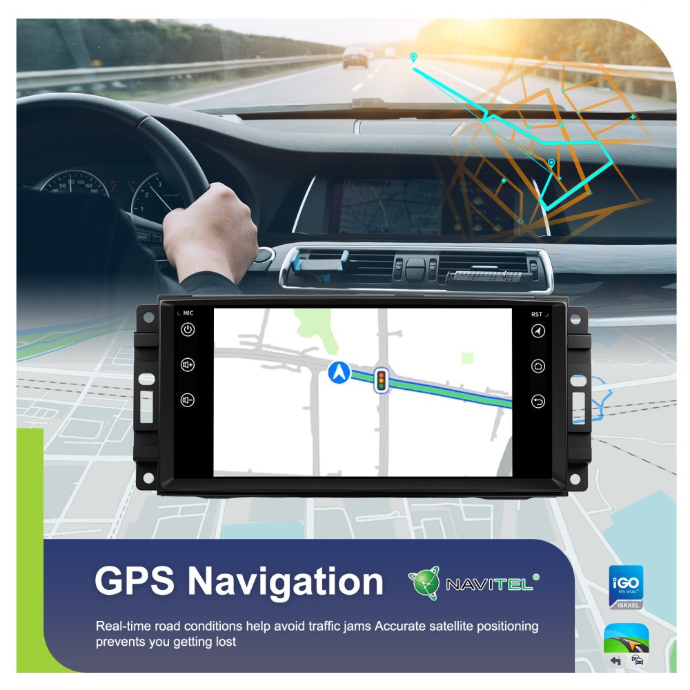 4+64GB For Dodge RAM 1500 2500 2009-2012 Carplay Android 15 Car Radio GPS Stereo