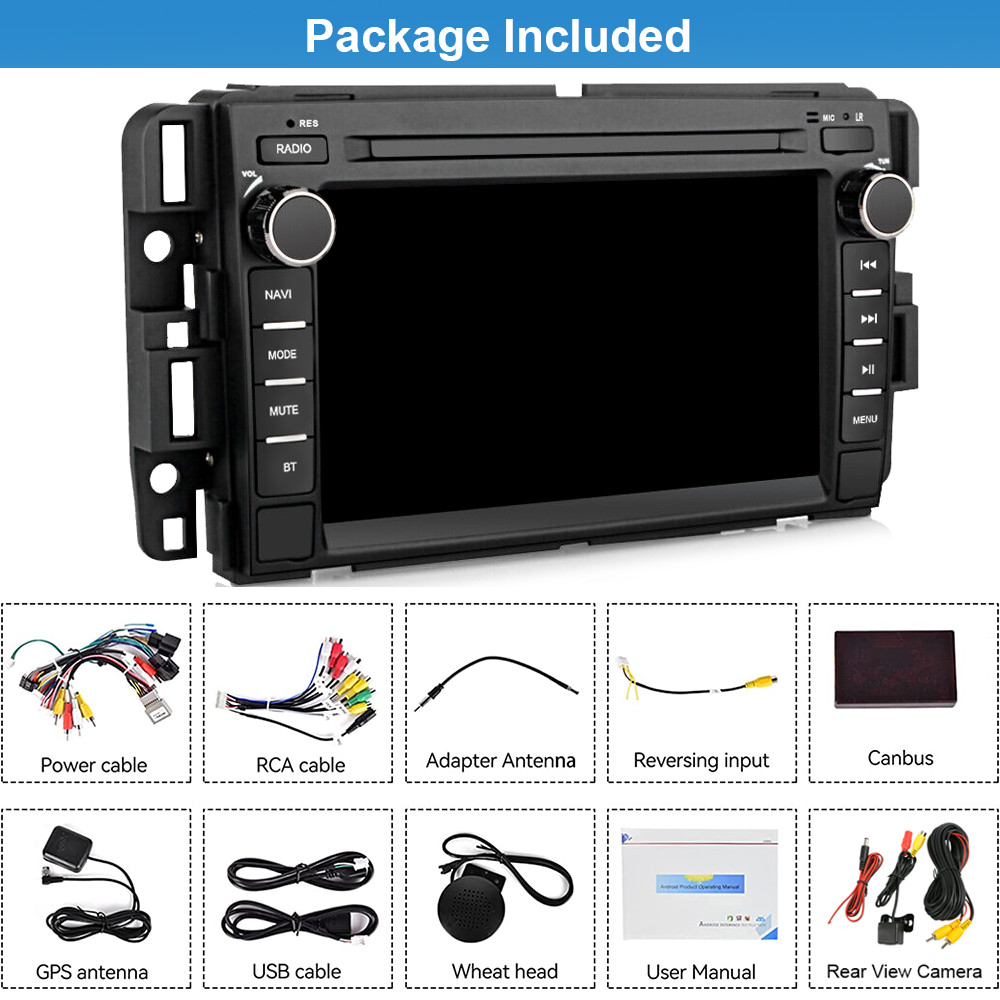 Apple CarPlay For Chevrolet GMC Chevy 2007-2013 Android 15 Car Radio Stereo GPS