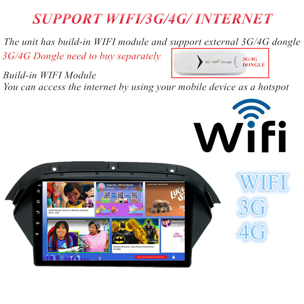 For 2007-2013 Acura MDX Stereo Radio Android 12.0 GPS Nav Head Unit Wifi FM 9″