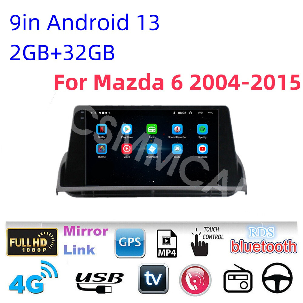Multimedia Player Stereo Fit For Mazda 6 2004-2015 Car Radio GPS Navi FM/RDS