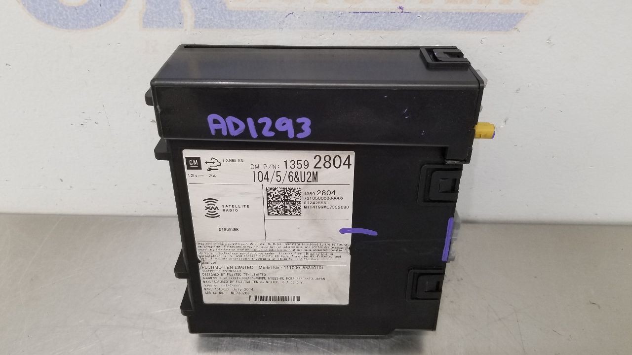 14 GMC SIERRA 1500 RADIO AUDIO RECEIVER 13592804