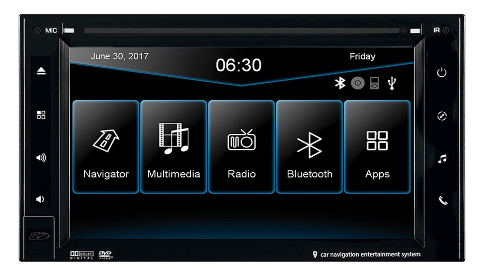 ESX VN630WS – Double Din CD/DVD/MP3 Car Stereo with Touchscreen / Bluetooth / USB