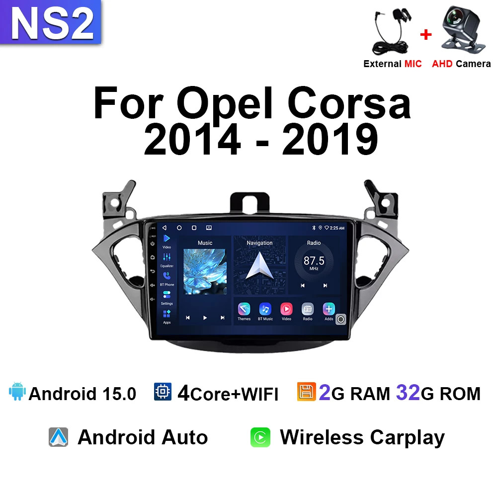 Carplay Car Radio For Opel Corsa E 2014-2019 Android Multimedia Stereo Navi GPS