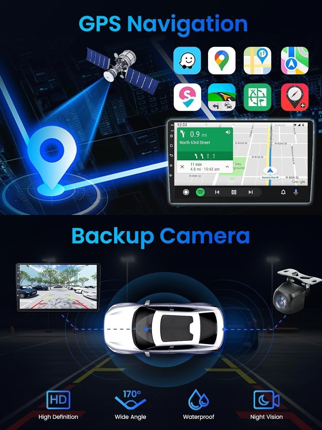 Car Radio Stereo Carplay For 2012-2016 Honda CR-V 4+64G 10in Car 4+64G