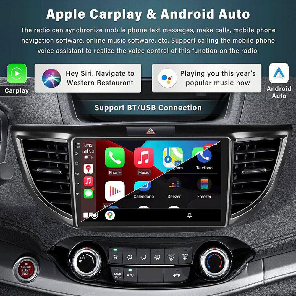 For 2012-2016 Honda CRV Apple Carplay Android 13 Car Stereo Radio GPS NAVI 10.1″