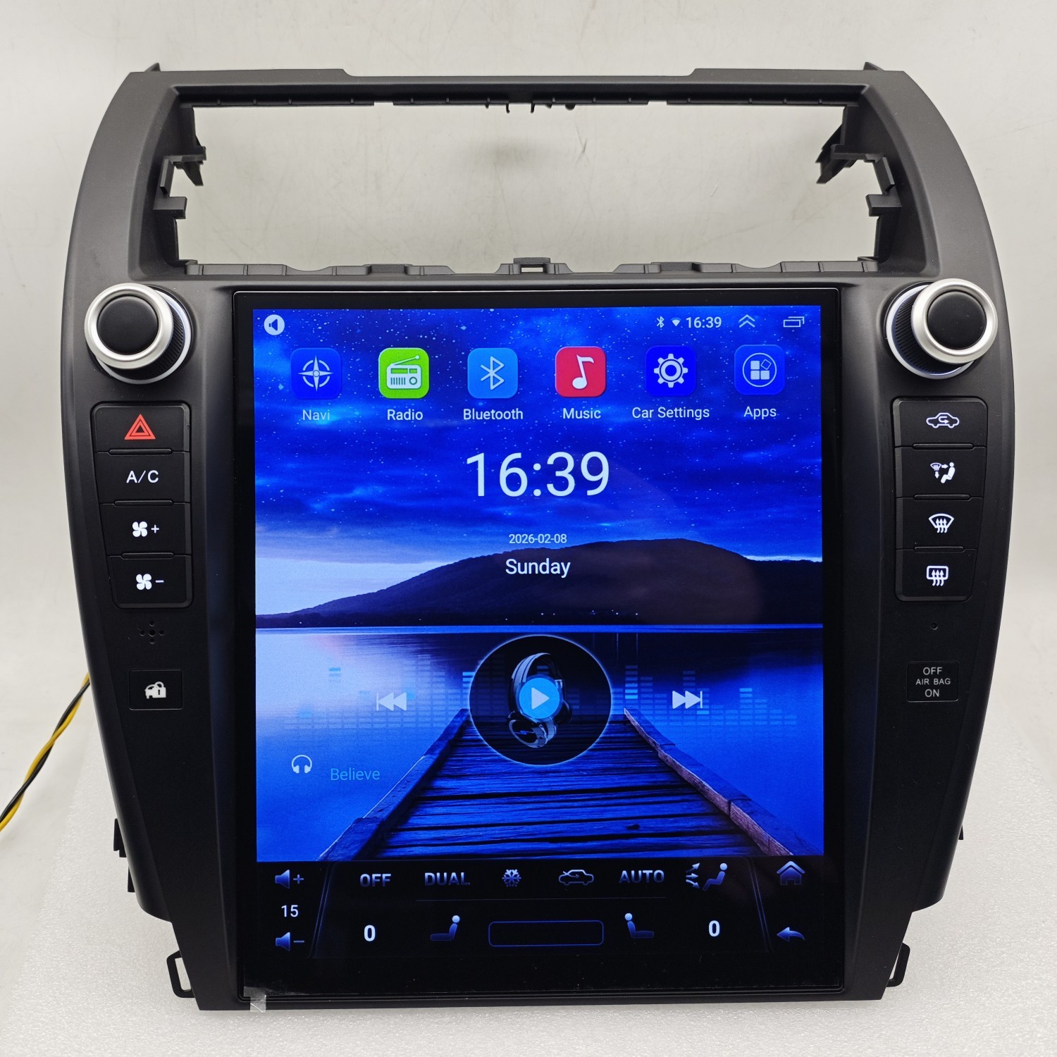 Car Stereo Radio For Toyota 2012-2014 Camry GPS tesla bluetooth carplay USB 64GB