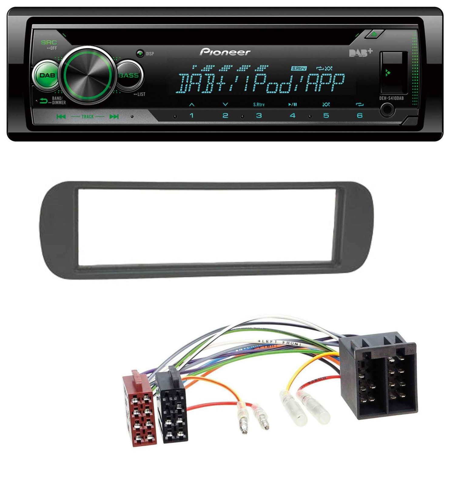 Pioneer USB MP3 DAB AUX CD Car Stereo for Lancia Y (1996-2004) – Black