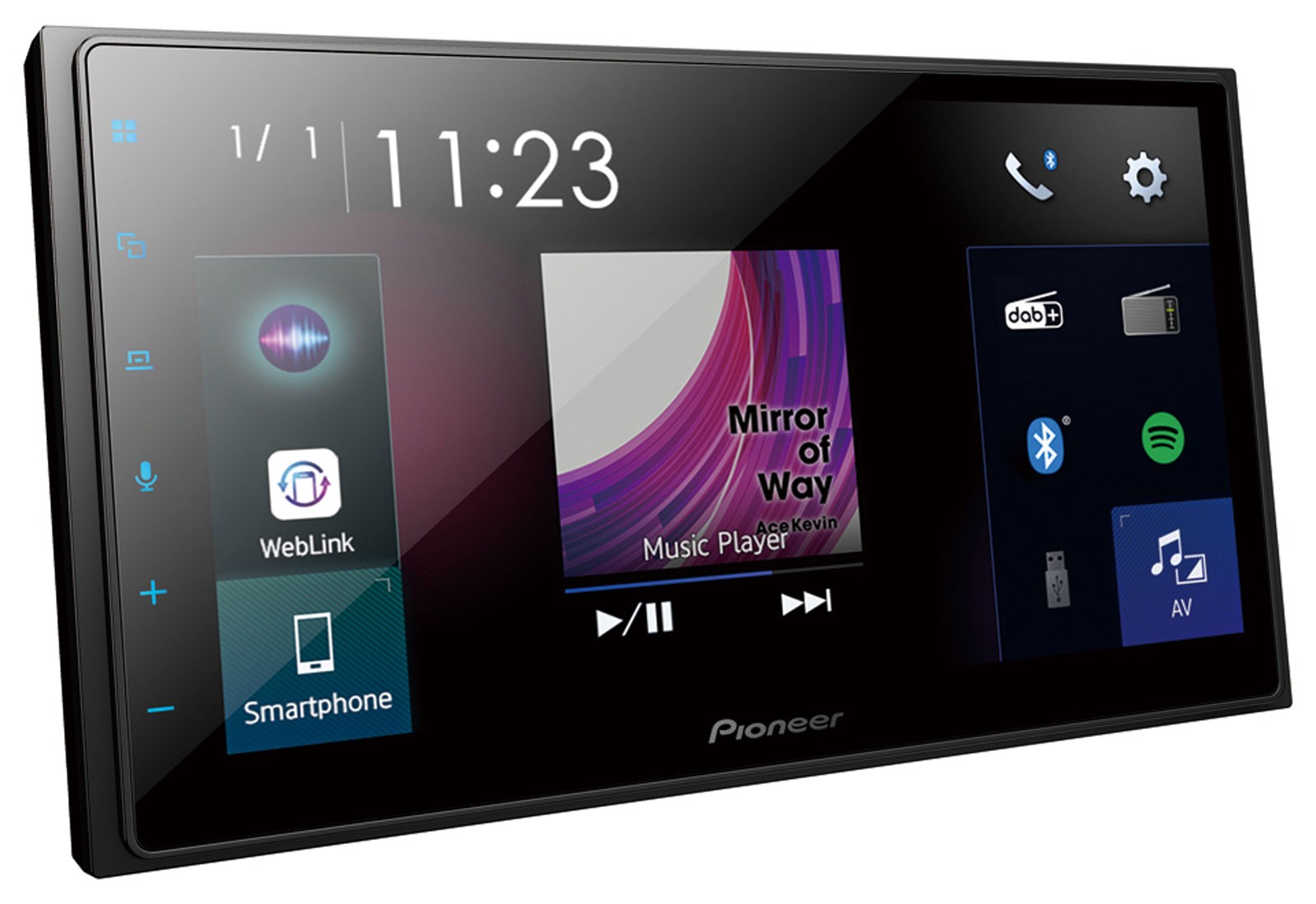 Pioneer MP3 Bluetooth DAB 2DIN USB Car Stereo for Kia Soul 14-19HP AUX Black
