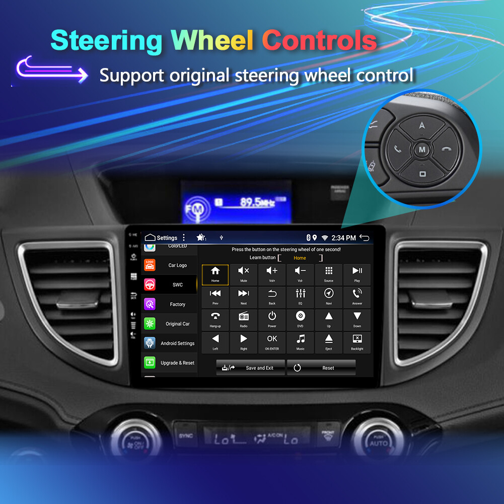 128GB Car Stereo CarPlay For Honda CRV 2012-2016 Navi GPS Android Head Unit DSP
