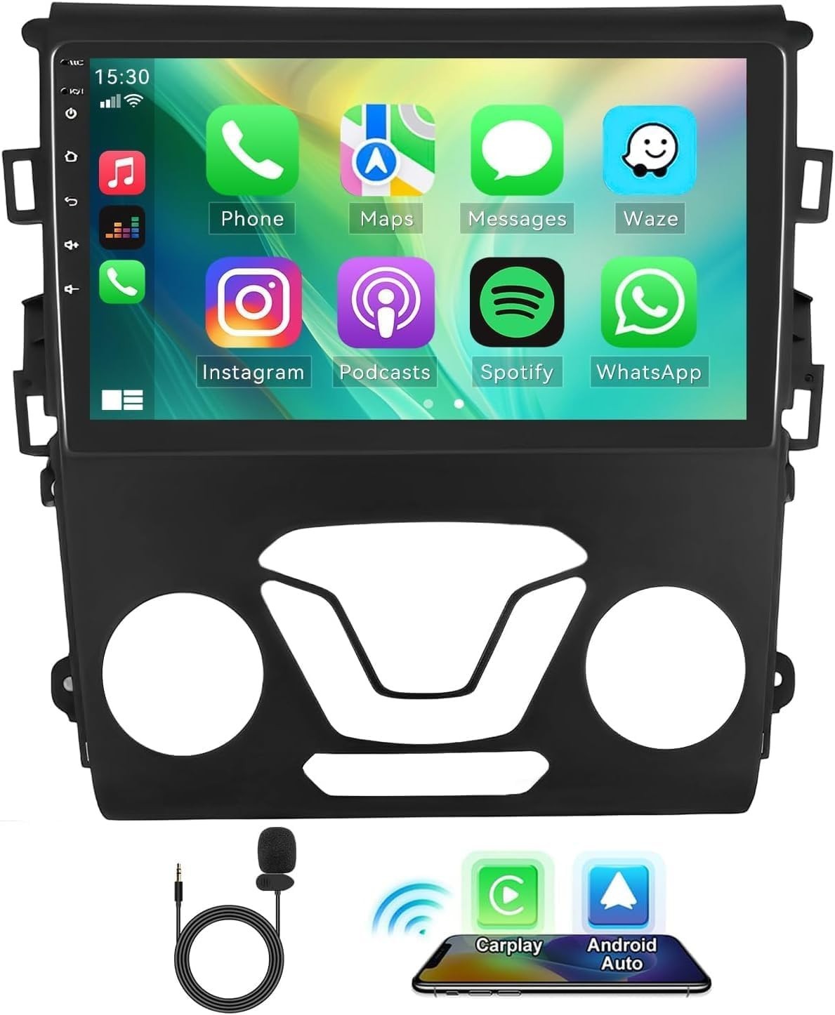 9″ Android 13 32G Car Stereo for Ford Fusion 2013-2016 Wireless CarPlay BT GPS