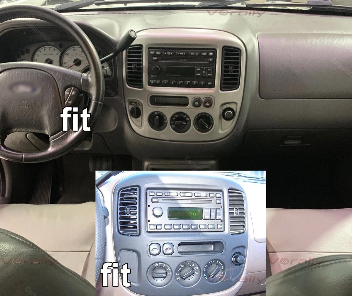 For 2001-2005 Ford Escape Apple Carplay Stereo Radio Android 15 Navi GPS Player