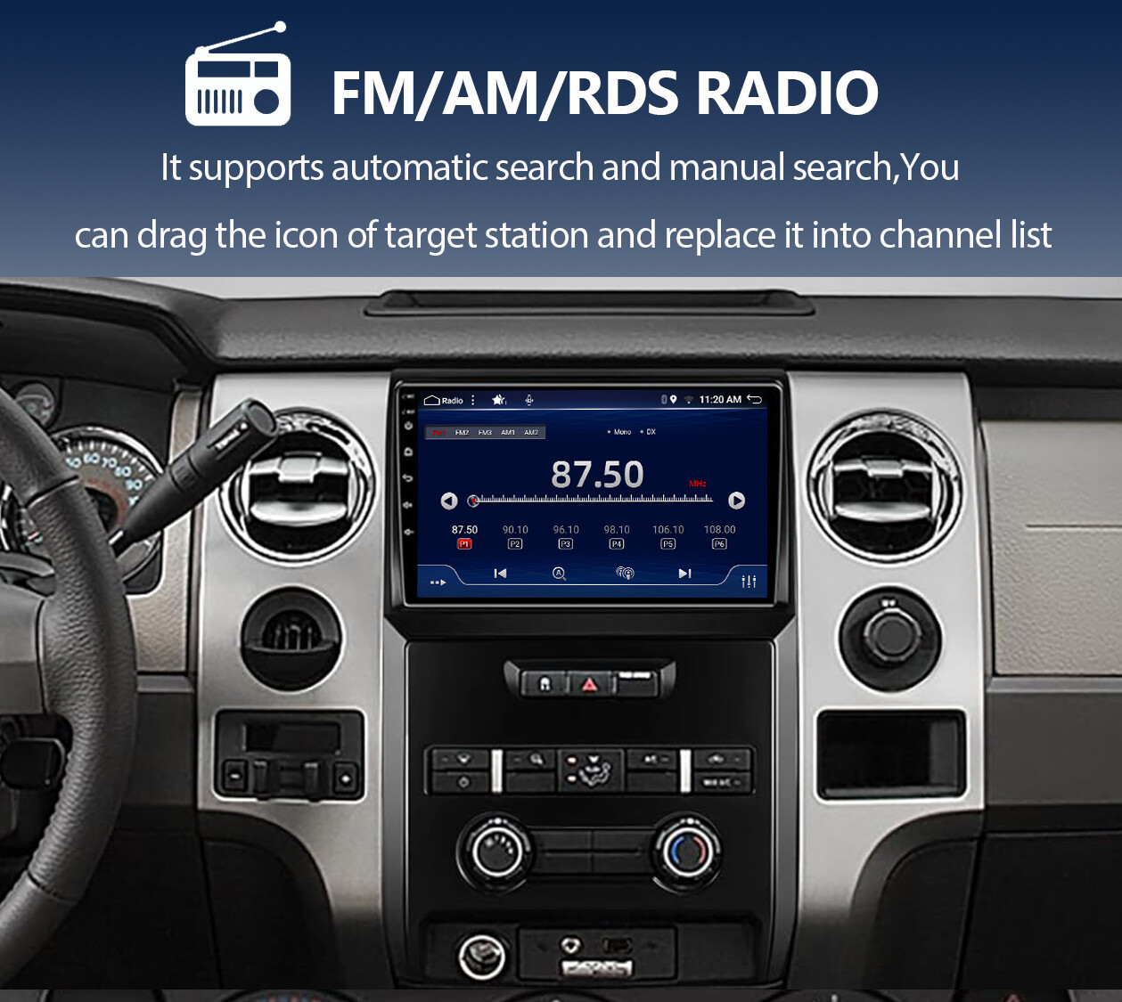 For Ford F-150 F150 2009-2014 Apple Carplay Android 13 Car Stereo Radio GPS NAVI