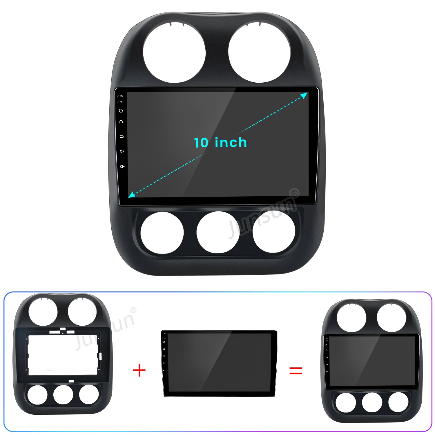 For Jeep Patriot Compass 09-16 Car Radio GPS Navi 8Core 6+128G Carplay Android15