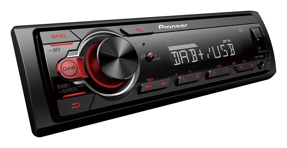 Pioneer MVH 130DAB Car Stereo Radio Receiver USB AUX 4x50W Android Compatible