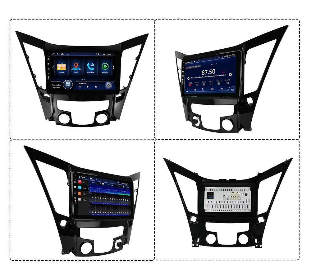 Car Radio Stereo FOR Hyundai Sonata 2011-2015 Car Play GPS Android 14 AHD 8 CORE