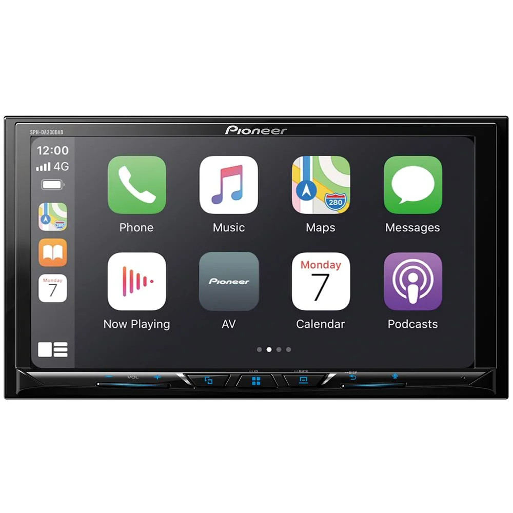 Pioneer SPH-DA230DAB Apple CarPlay Android Auto Bluetooth DAB Car Stereo Refurb