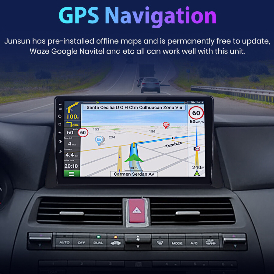 8Core 4G+64GB Android 12 Carplay Car Radio For 2008-2013 Honda Accord 8 GPS Navi