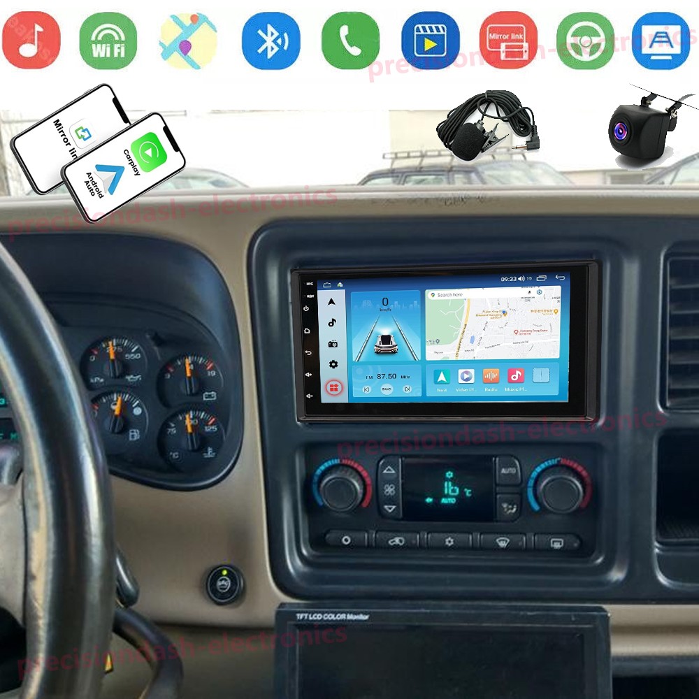 Plug & Play For 2003-2005 GMC Yukon XL 1500 2500 Android 13 CarPlay Radio GPS 7“
