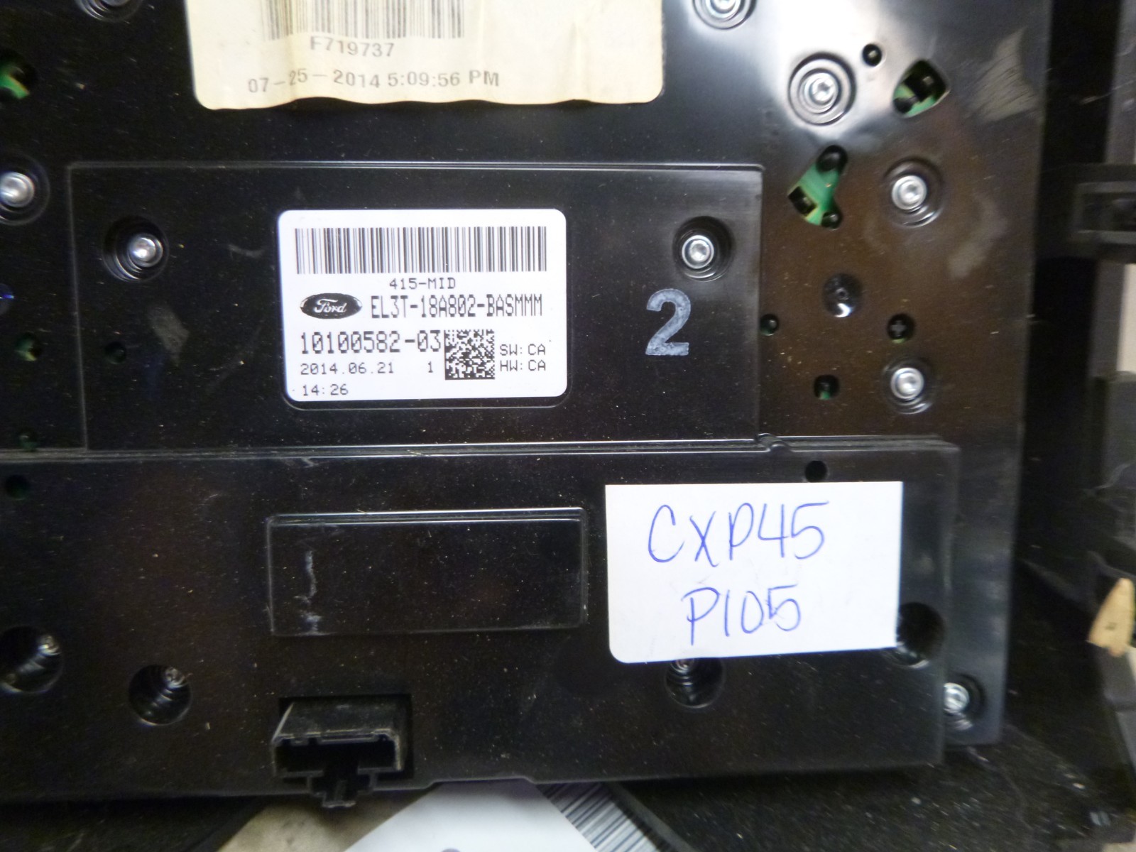 13 14 Ford F150 Radio Cd Control Panel EL3T-18A802-BASMMM CXP45