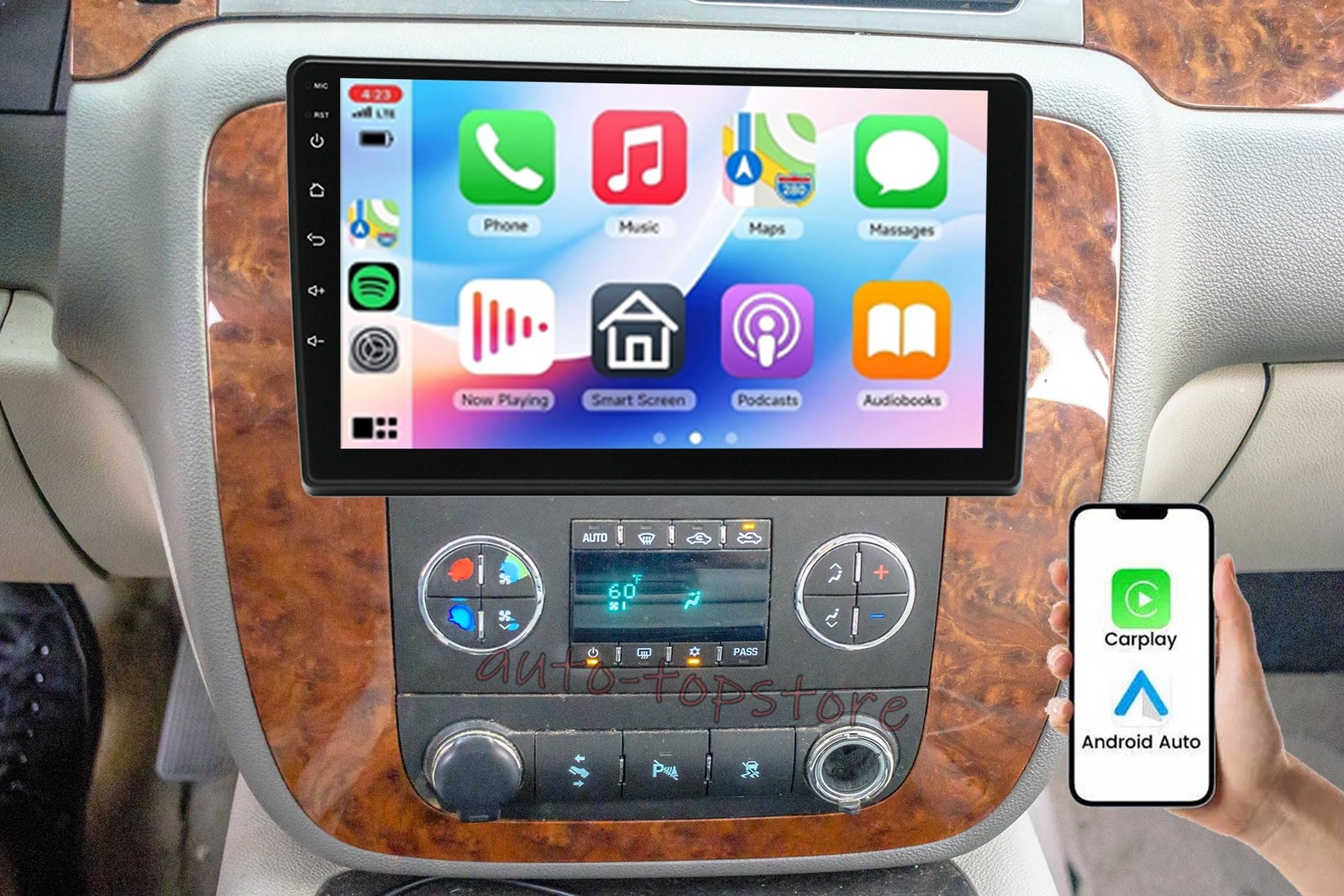 10.1″ Navi For Chevrolet Avalanche 2007-2013 Car Stereo Android 15 Carplay Radio