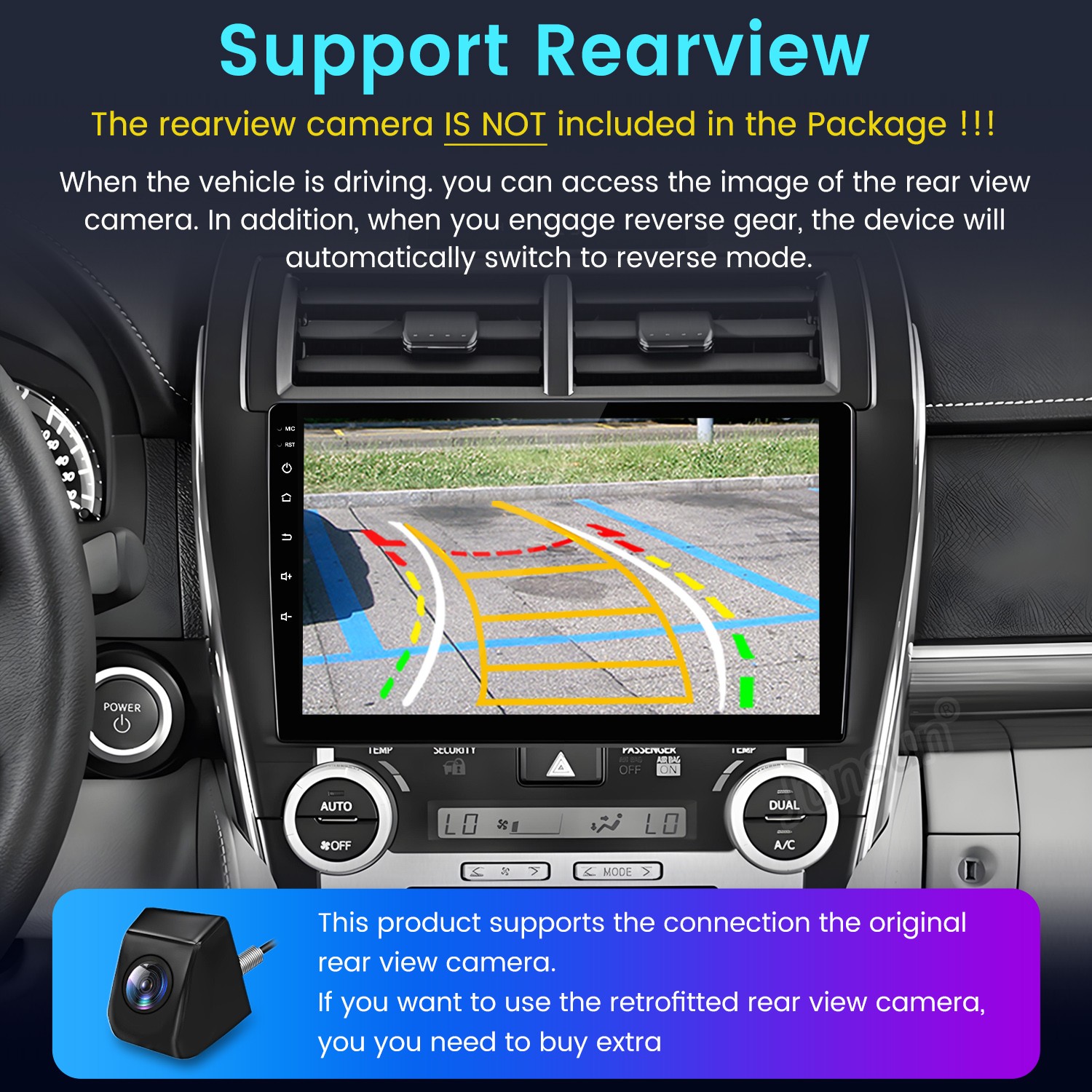 8Core 6+128G Android14 Carplay Car Stereo Radio GPS Nav For Toyota Camry 12-2014