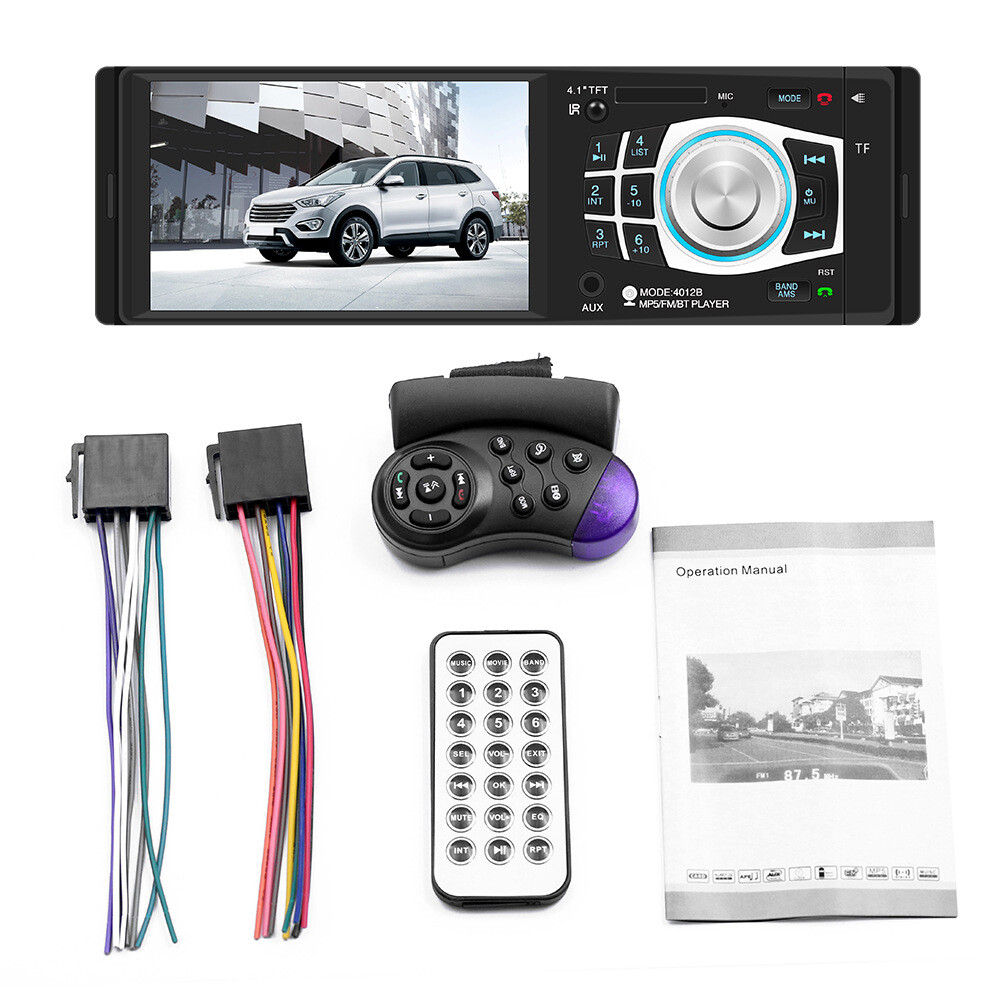 BT USB Player TF Hands-free Autoradio 4.1 inch Car Stereo Radio MP3 MP4 MP5