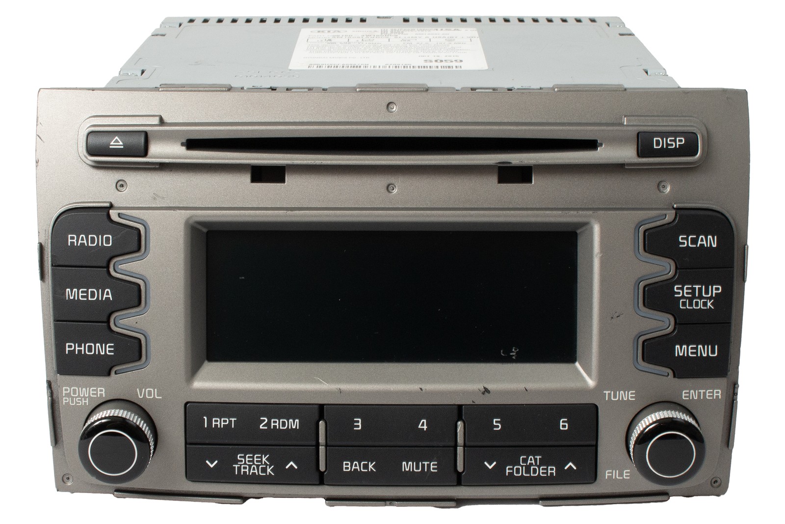 2014-16 Kia Sportage AM FM Radio Display Screen CD Player Part Number 961503W160