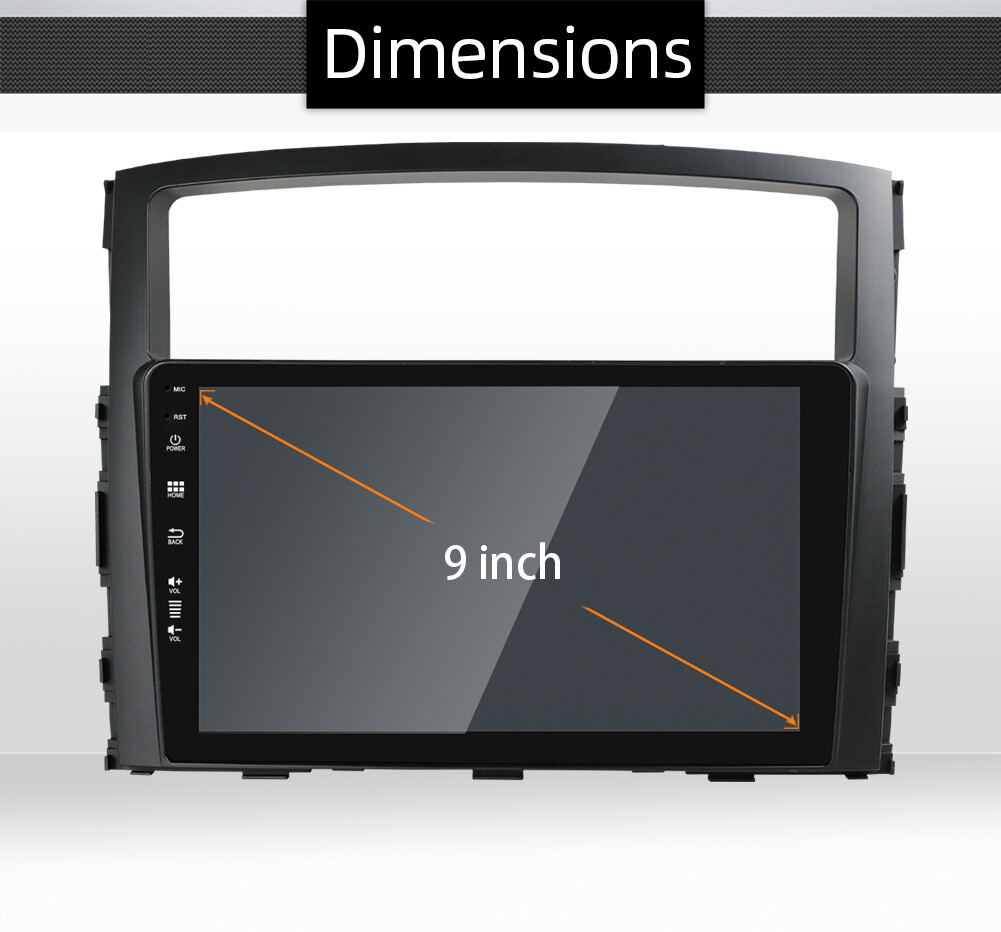 CarPlay Car Stereo For Mitsubishi Pajero 2006-2016 Android 14 GPS Navi 6GB+128GB