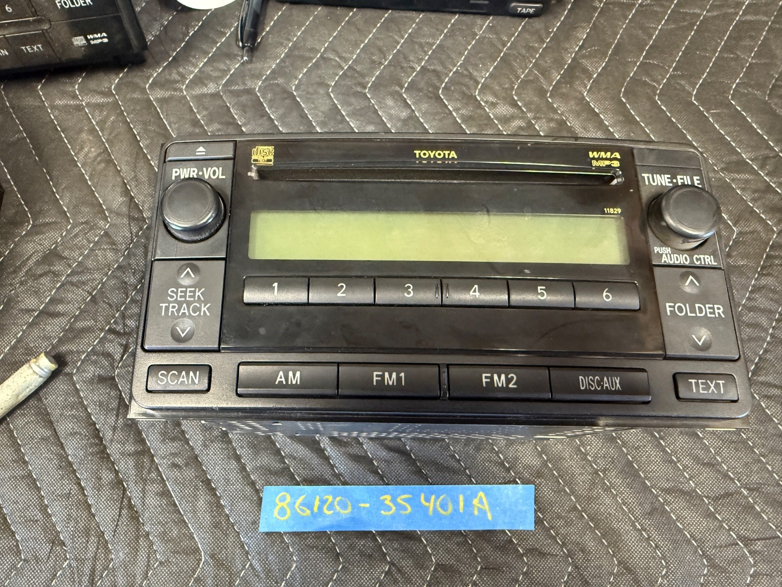 86120-35401 2006 2007 Toyota 4Runner Yaris FJ Cruiser CD Radio MP3 OEM